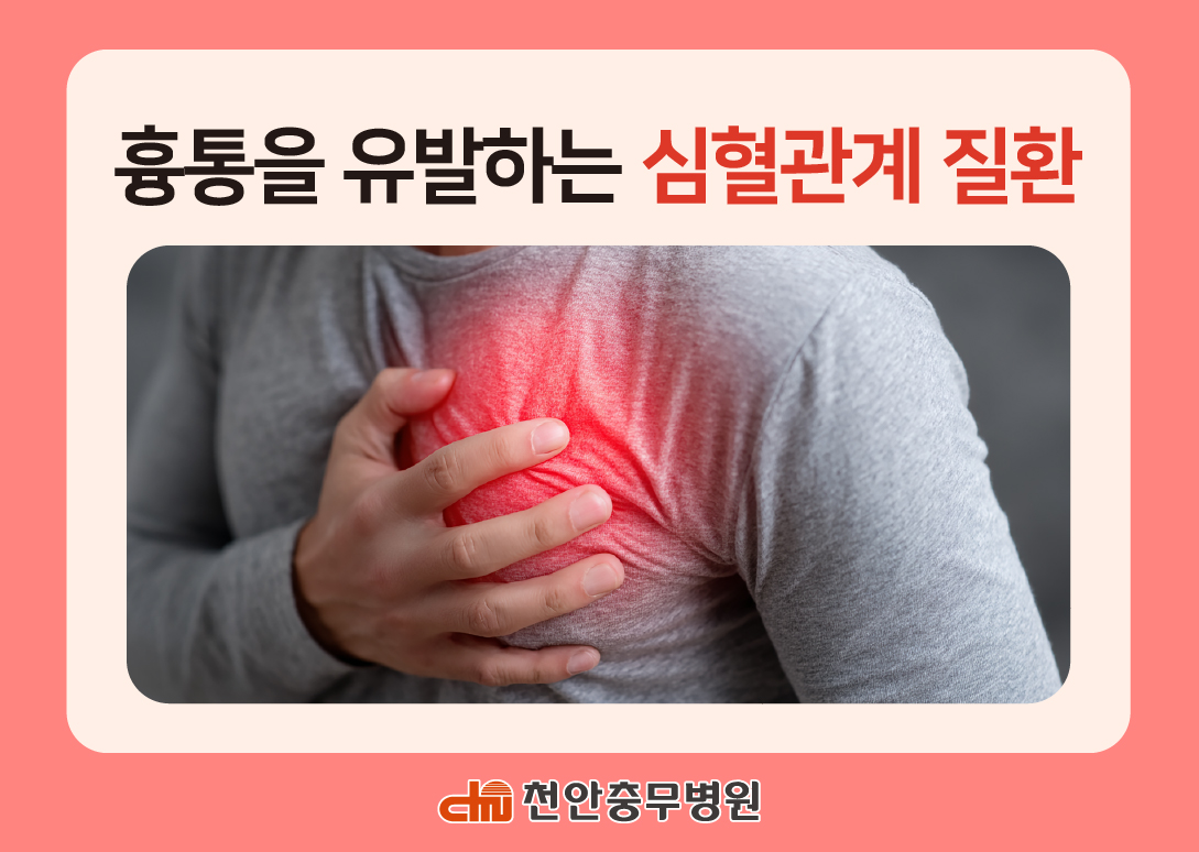 [전문의 칼럼] 흉통을 유발하는 심혈관계 질환
